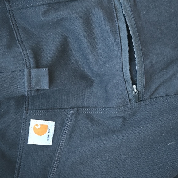 CARHARTT FITTED FORCE BLACK LEGGING LEGGINGS OUTDOOR WORK PANTS XS - Picture 10 of 12